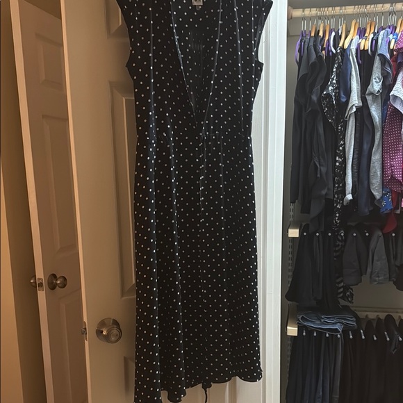 Anne Klein Dresses & Skirts - Anne Klein Black and White Polka Dot Midi Sundress
